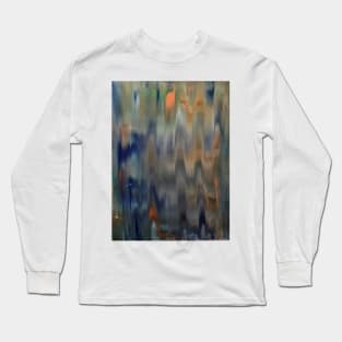 abstract painting using different mediums in my painting Long Sleeve T-Shirt